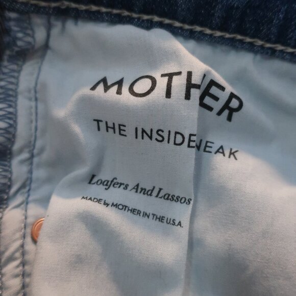 NWT Womens Mother (Item-88) Blue Insider Sneak Loafers And Lassos Jeans 24 - Picture 14 of 14